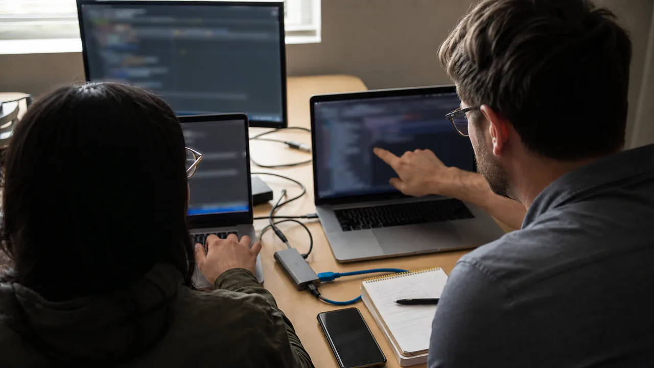 Developer and security engineer reproducing an application authorization issue together.